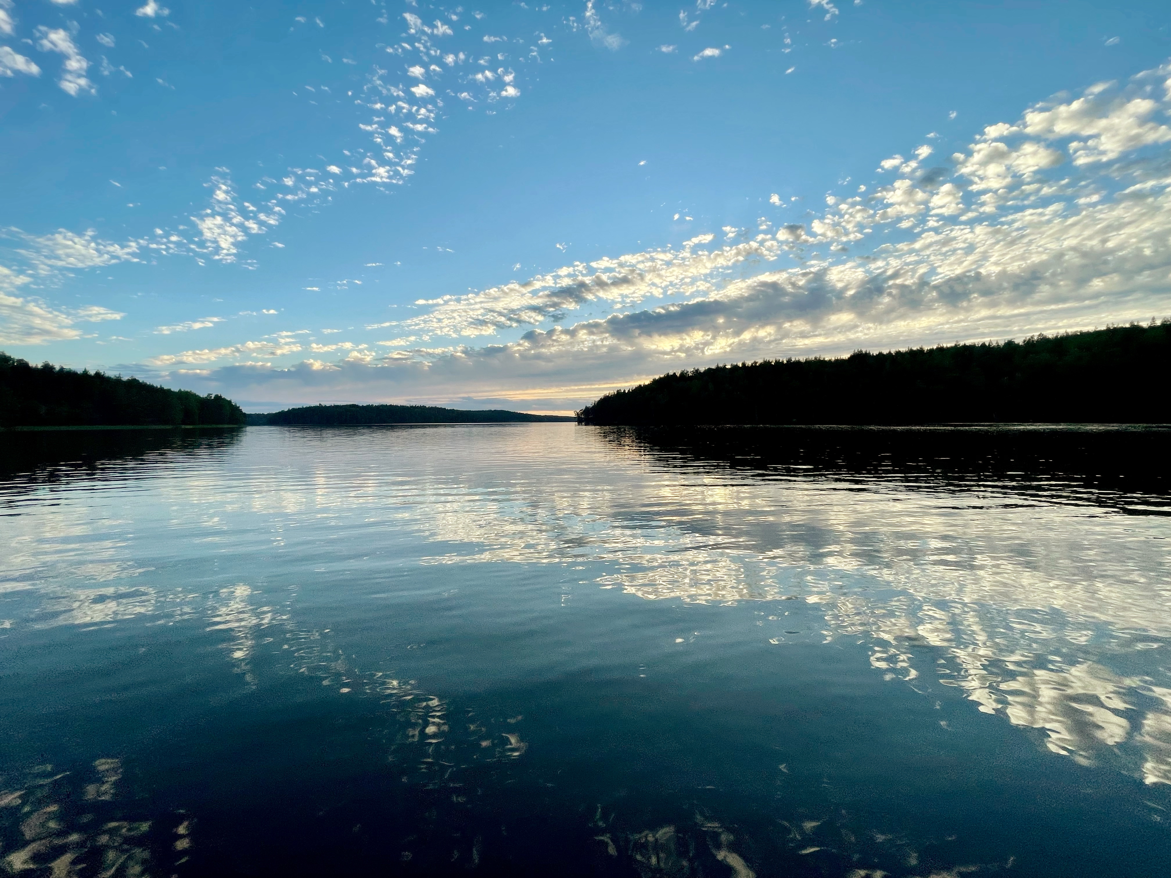 Kvällstur med flotte