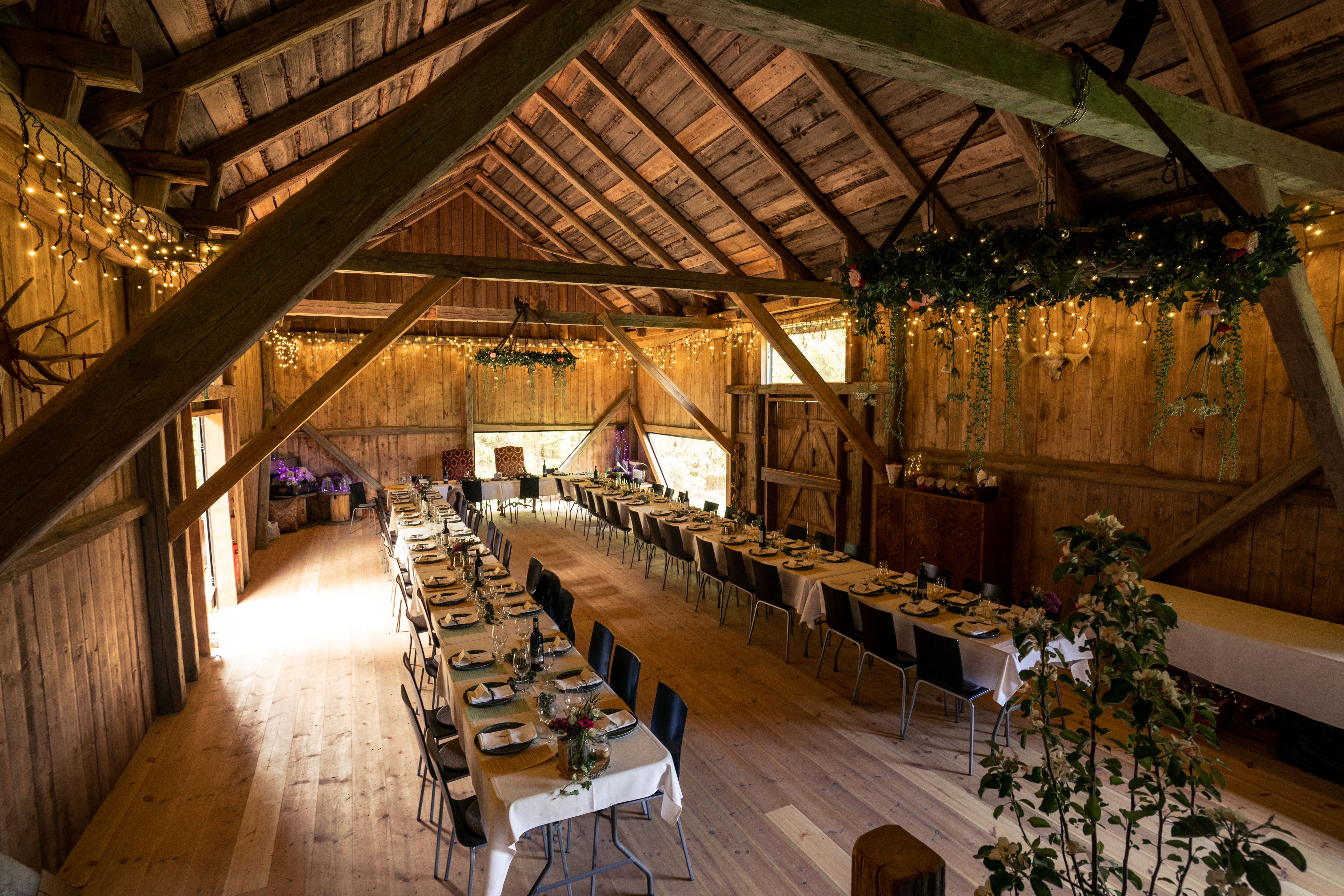 Vy från ladans loft